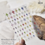 Ultra-Thin Stickers - Ultra-thin Cross Snake Skull Self-Adhesive Gothic Dark Romance Decals for Nail Art Decoration