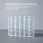 Floral Silicone Mold - 5D Nail Art Charm Sculpture Decoration Carving Templates for DIY Precise Pattern