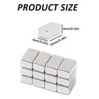 12Pcs Mini Nail Magnet Rectangle for Beginner Professional - Snakeskin Pattern Designs Cat Eye Magnet Tool for Nail Art