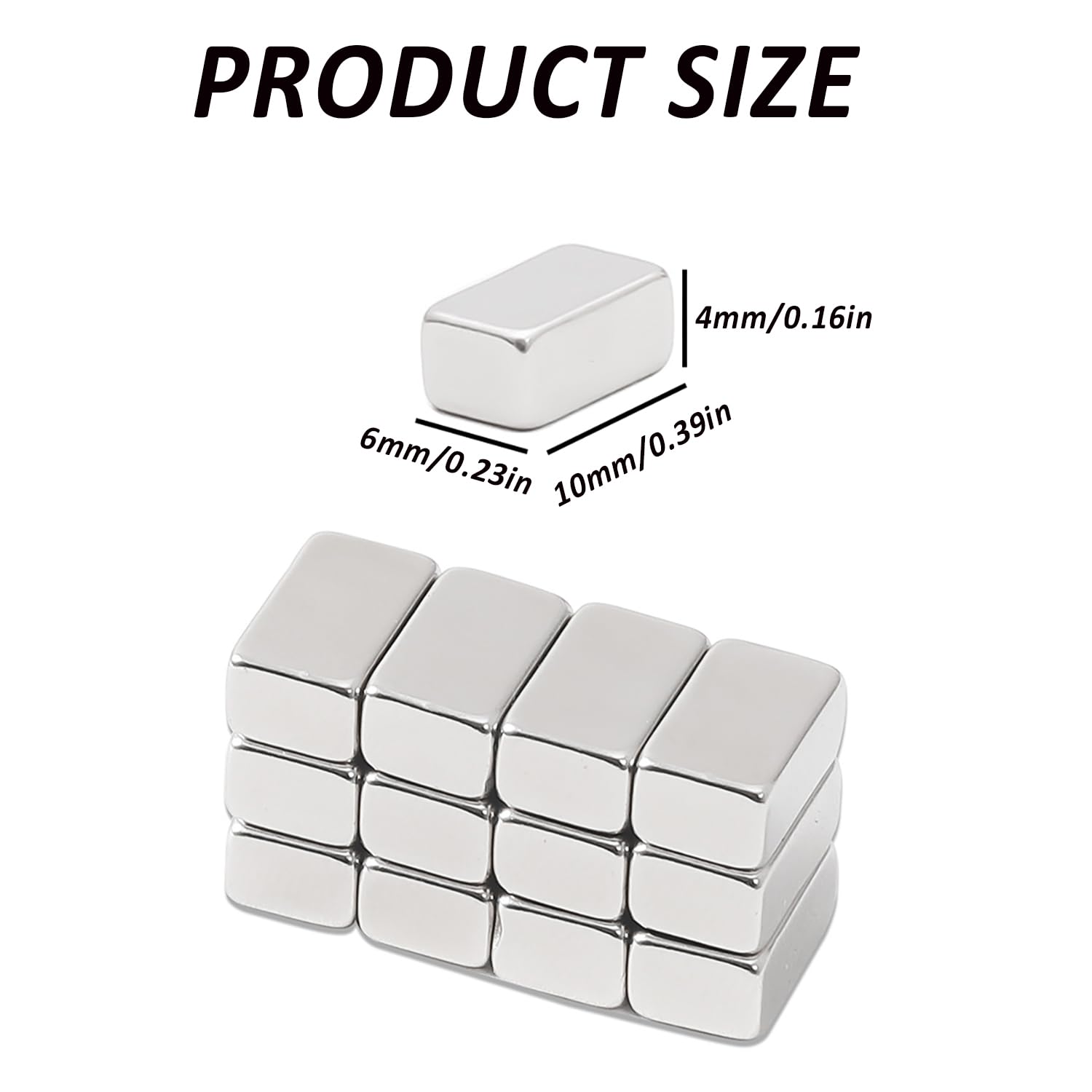 12Pcs Mini Nail Magnet Rectangle for Beginner Professional - Snakeskin Pattern Designs Cat Eye Magnet Tool for Nail Art