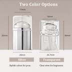 Mini Stamper for Beginner Professional - Low Tack Low Elastic Silicone Head with Cap, No Misplacement for Stamping DIY