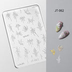 Butterfly Silicone Mold -Shallow Groove for 3D Effect Embossed Stickers, Nail Art Decoration Carving Templates for DIY Precise Pattern
