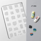 Lace Silicone Mold -Shallow Groove for 3D Effect Embossed Stickers, Nail Art Decoration Carving Templates for DIY Precise Pattern