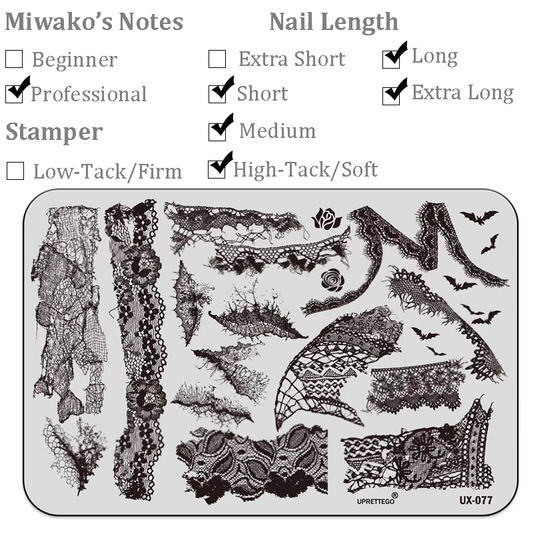 Fabric theme Nail Art Stamping Plate for DIY Manicure Salon Design Supplies Tools