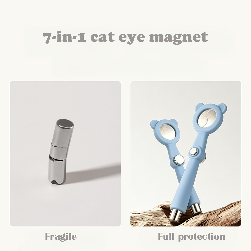 7 in 1 Nail Magnet for Beginner Professional - Cat-Eye Magnet Wand Tool for Nail Art