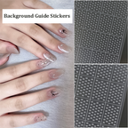 Background Guide Stickers - Butterflies Hearts Stars Cute Classic Style Patterns Self-adhesive Reusable Gel Airbrush Nail Stencils Decals Templates Supplies Vinyl for beginners easy DIY Manicure