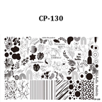 Plant Stamping Plate - Bamboo Monstera Cute Realistic style Nail Art for DIY Manicure Salon Design Supplies Tools