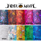 Halloween Sequins - Ultra-Thin Mix Skull Pumpkin Bat Ghost Cat Witch Design 3D Holographic Nail Art Glitter Supplies for Nails DIY Decorations