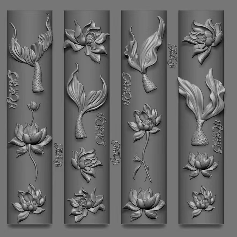 Flower Silicone Mold - Deep Groove for 3D Effect Charms, Nail Art Decoration Carving Templates for DIY Precise Pattern