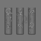 Flower Silicone Mold - Deep Groove for 3D Effect Charms, Nail Art Decoration Carving Templates for DIY Precise Pattern