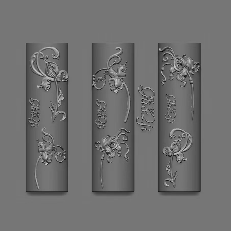 Flower Silicone Mold - Deep Groove for 3D Effect Charms, Nail Art Decoration Carving Templates for DIY Precise Pattern