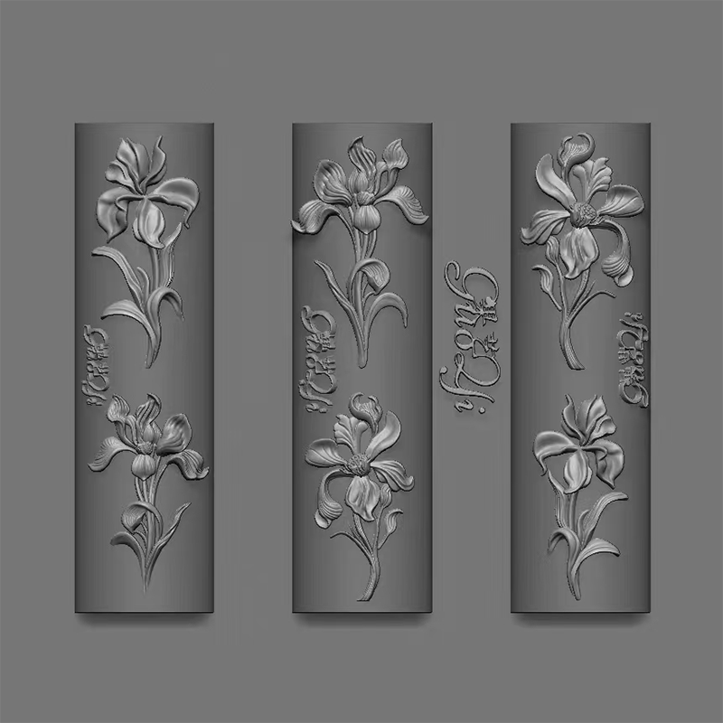 Flower Silicone Mold - Deep Groove for 3D Effect Charms, Nail Art Decoration Carving Templates for DIY Precise Pattern