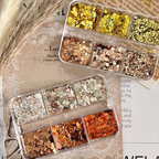 Fall Mixed Sequins - 6 Grids Ultra-Thin Zero-Lift Engineering Nail Art Glitter Supplies for Nails DIY Decorations