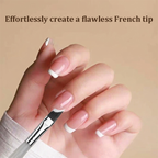 French Tip Nail Brush - Nail Art Design Tool for Beginners and Professionals, DIY Home Use