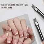 French Tip Nail Brush - Nail Art Design Tool for Beginners and Professionals, DIY Home Use