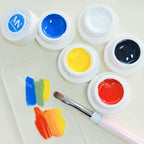 Dabbing Gel Set and Sponges Set - Nails Art Gel for Gradient Ombre French Tip Effect with grabbing pen