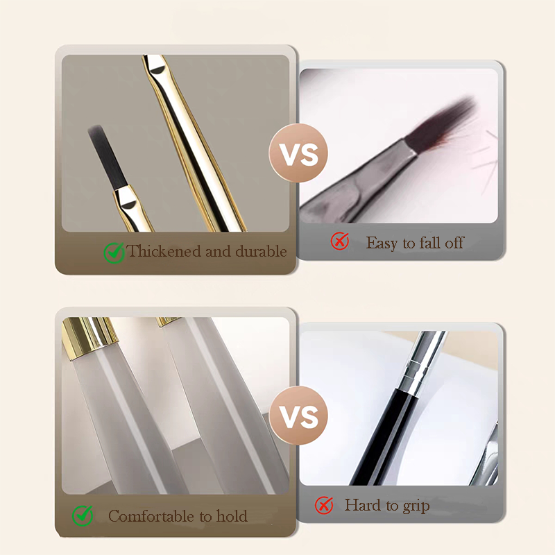 Plaid Nail Brush - Nail Art Design Tool for Beginners and Professionals, DIY Home Use