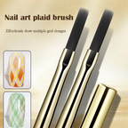 Plaid Nail Brush - Nail Art Design Tool for Beginners and Professionals, DIY Home Use