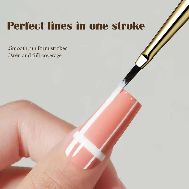 Plaid Nail Brush - Nail Art Design Tool for Beginners and Professionals, DIY Home Use