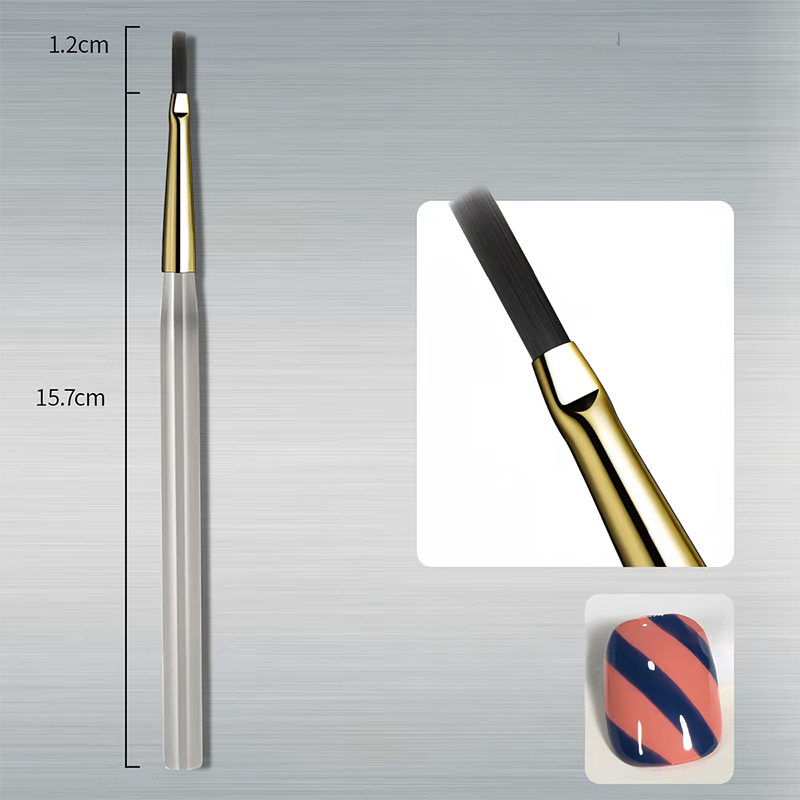 Plaid Nail Brush - Nail Art Design Tool for Beginners and Professionals, DIY Home Use