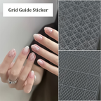 Grid Guide Stickers - Scottish Diagonal Mesh Cute Classic Style Patterns Self-adhesive Reusable Gel Airbrush Nail Stencils Decals Templates Supplies Vinyl for beginners easy DIY Manicure