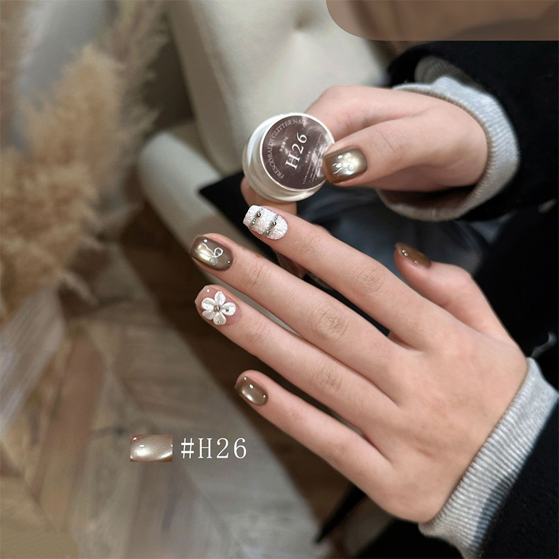Pot Cat Eye Gel - Autumn Gold Cat Eye Gel Collection for Beginners & Pros Salon Grade Finish DIY use