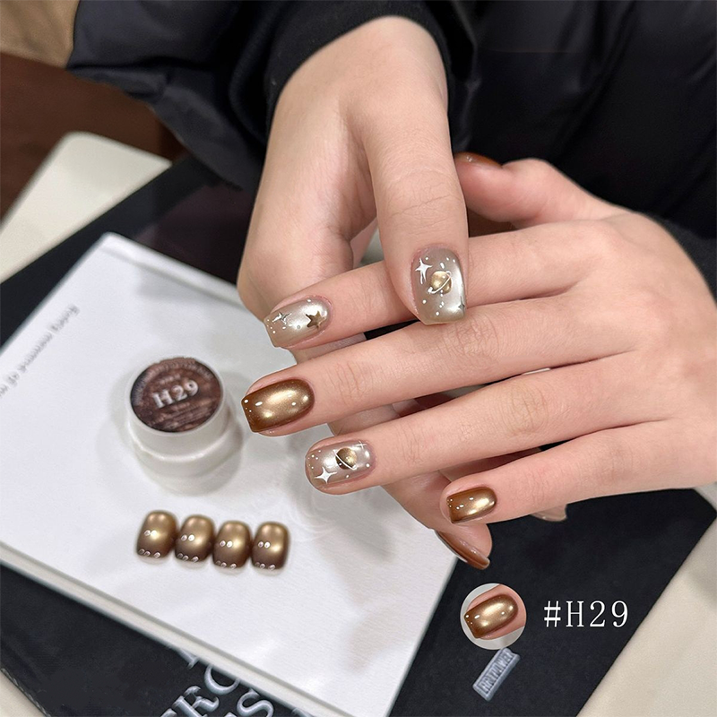 Pot Cat Eye Gel - Autumn Gold Cat Eye Gel Collection for Beginners & Pros Salon Grade Finish DIY use