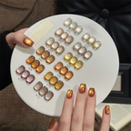 12 Colors Nail Cat Eye Gel Palette - 12 Colors Cat Eye Gel for Beginners & Pros Salon Grade Finish DIY use