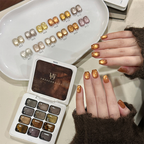 12 Colors Nail Cat Eye Gel Palette - 12 Colors Cat Eye Gel for Beginners & Pros Salon Grade Finish DIY use