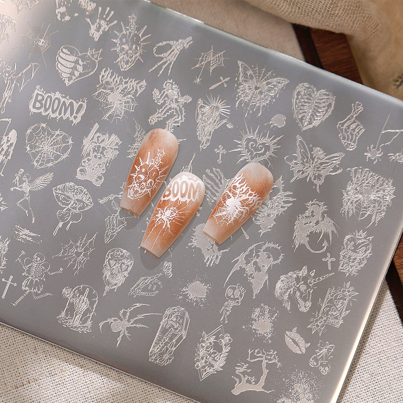 Halloween Stamping Plate -Halloween pattern collection Nail Art for DIY Manicure Salon Design Supplies Tools
