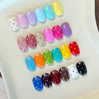 12/24 Colors Nail Gel Palette - Ombre Gradient Blush Blooming Stamping Painting Blending Colors Nail Gel for Beginners & Pros Salon Grade Finish DIY use