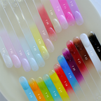12/24 Colors Nail Gel Palette - Ombre Gradient Blush Blooming Stamping Painting Blending Colors Nail Gel for Beginners & Pros Salon Grade Finish DIY use