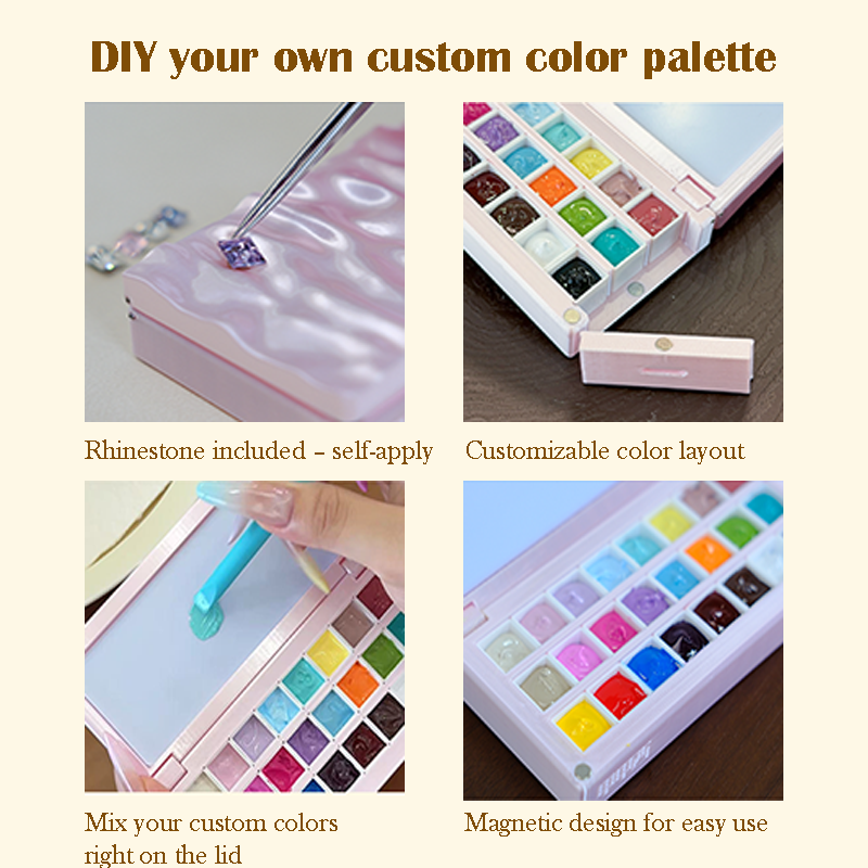 12/24 Colors Nail Gel Palette - Ombre Gradient Blush Blooming Stamping Painting Blending Colors Nail Gel for Beginners & Pros Salon Grade Finish DIY use