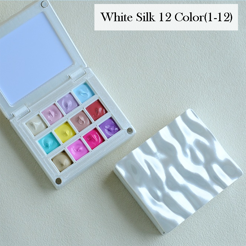 12/24 Colors Nail Gel Palette - Ombre Gradient Blush Blooming Stamping Painting Blending Colors Nail Gel for Beginners & Pros Salon Grade Finish DIY use