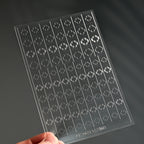 Gem Guide Stickers - Classic Style Patterns Self-adhesive Reusable Gel Airbrush Nail Stencils Decals Templates Supplies Vinyl for beginners easy DIY Manicure