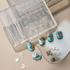 Cross Silicone Mold - 5D Nail Art Charm Sculpture Decoration Carving Templates for DIY Precise Pattern