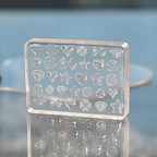Textured Charms Silicone Mold - 5D Nail Art Charm Sculpture Decoration Carving Templates for DIY Precise Pattern
