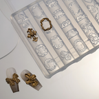 Frame Silicone Mold - 5D Nail Art Charm Sculpture Decoration Carving Templates for DIY Precise Pattern