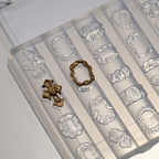 Frame Silicone Mold - 5D Nail Art Charm Sculpture Decoration Carving Templates for DIY Precise Pattern