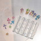 Cross Silicone Mold - 5D Nail Art Charm Sculpture Decoration Carving Templates for DIY Precise Pattern