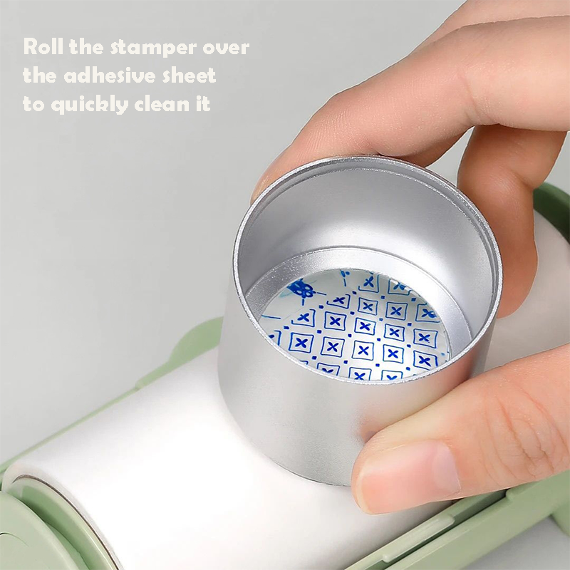 Nail Stamper Cleaner Roll - Adhesive Paper Stickers with Case for Stamping Gel Polish Removal, Lint Roll Cleaning Sheets, Nail Stamper Accessories Manicure Salon Supplies