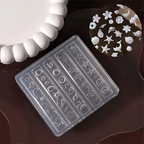 Ocean Silicone Mold - 5D Nail Art Charm Sculpture Decoration Carving Templates for DIY Precise Pattern