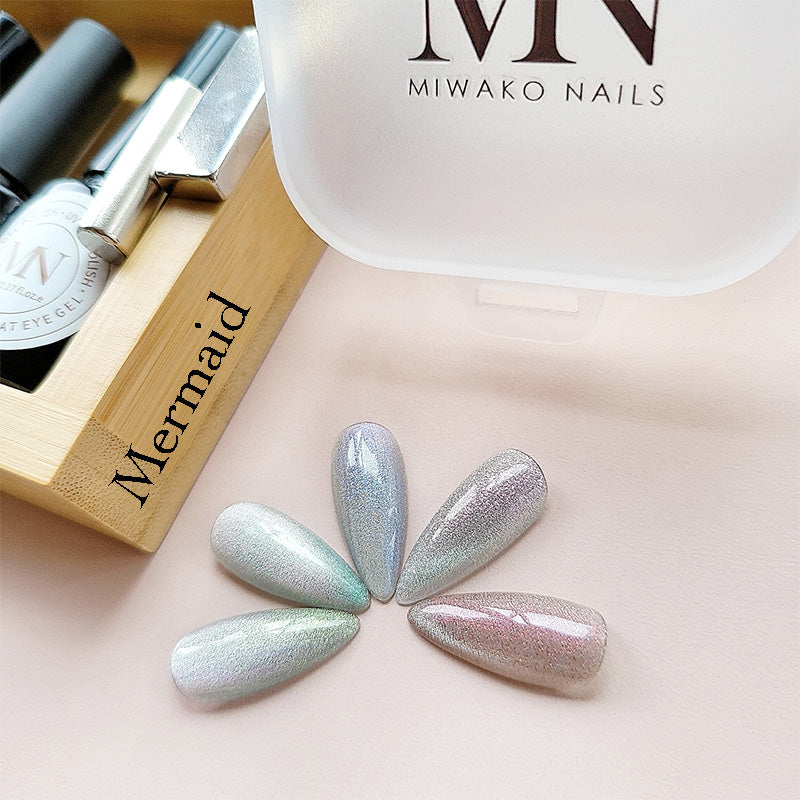 5 Colors Cat Eye Gel Nail Polish Set with 2 Pcs Magnet