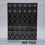 Flower Nail Stencils Stickers for Nail Art Hollow Nail Guides Decals Templates Supplies