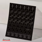 Snake Nail Stencils Stickers for Nail Art Hollow Nail Guides Decals Templates Supplies