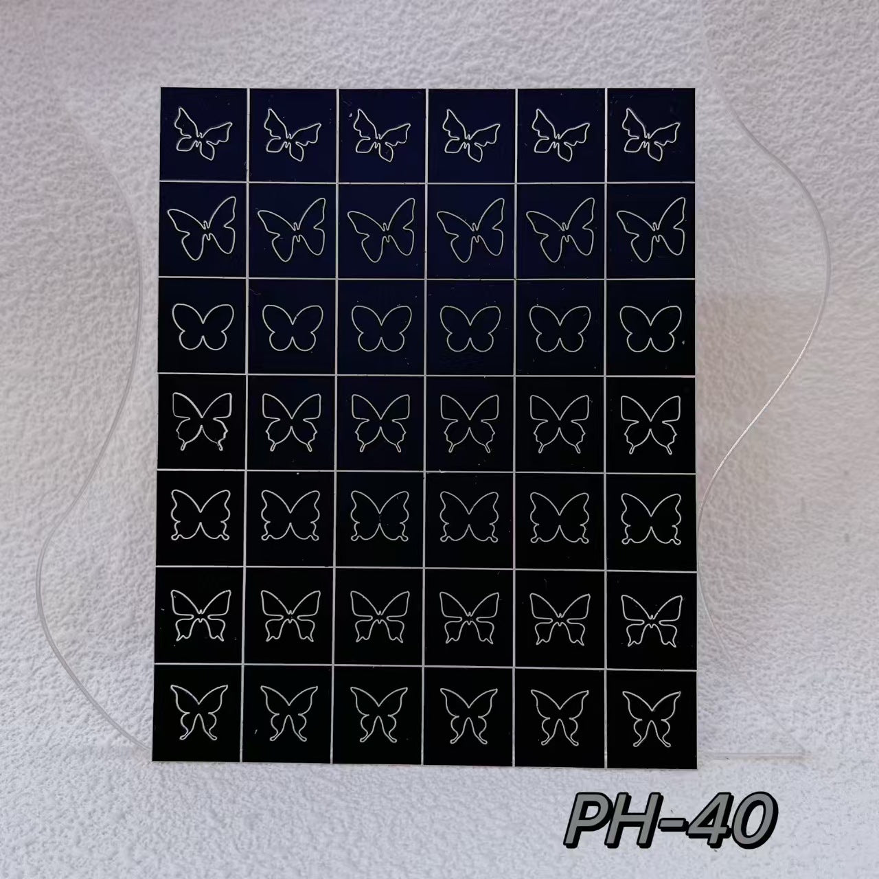 Butterfly Nail Stencils Stickers for Nail Art Hollow Nail Guides Decals Templates Supplies