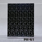 Animals Pets Nail Stencils Stickers for Nail Art Hollow Nail Guides Decals Templates Supplies