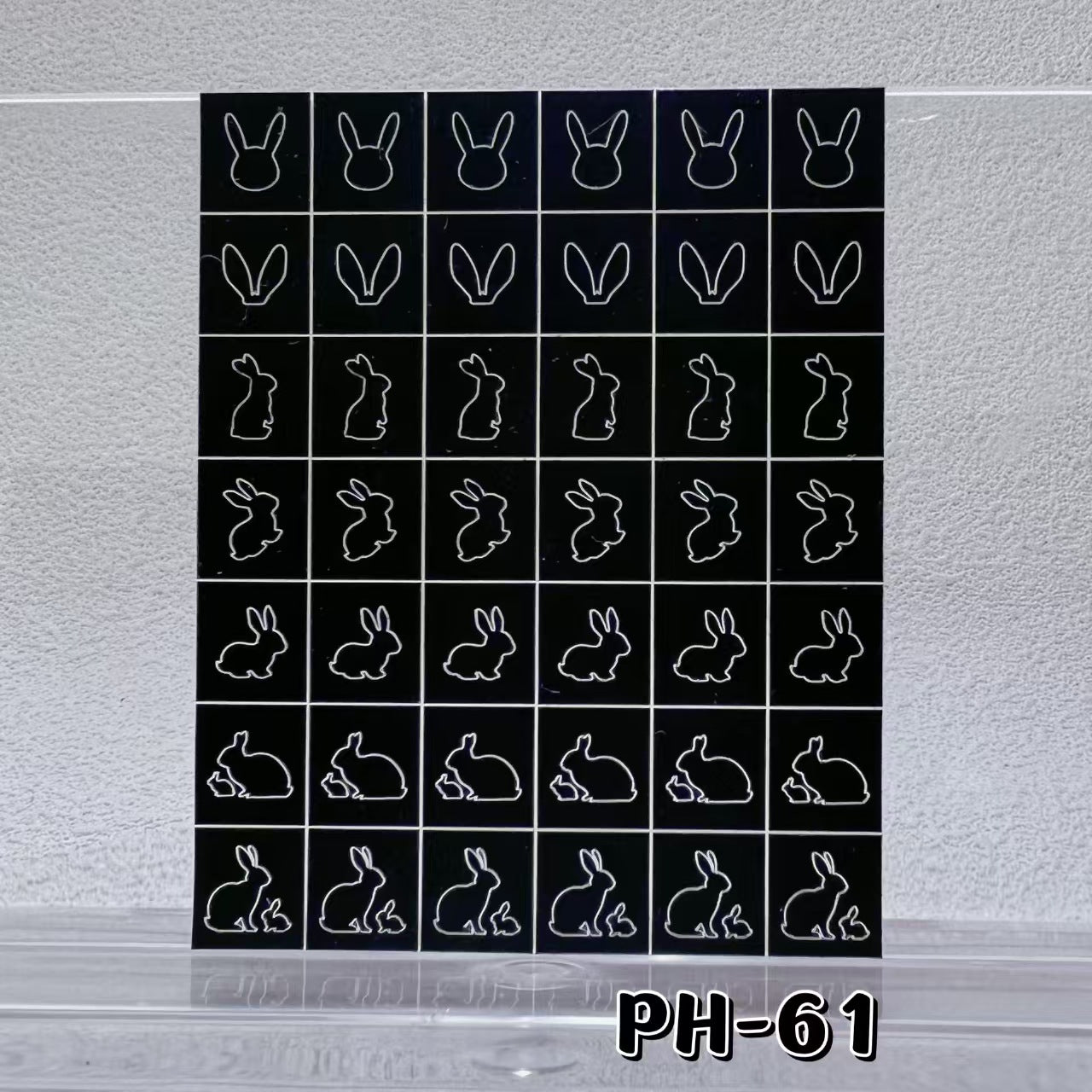 Animals Pets Nail Stencils Stickers for Nail Art Hollow Nail Guides Decals Templates Supplies