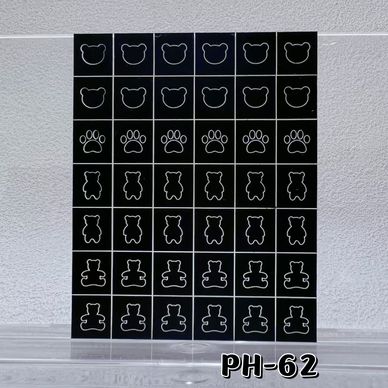 Animals Pets Nail Stencils Stickers for Nail Art Hollow Nail Guides Decals Templates Supplies