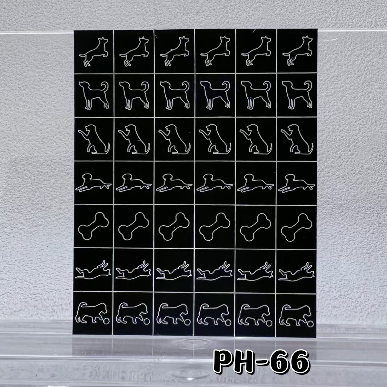 Animals Pets Nail Stencils Stickers for Nail Art Hollow Nail Guides Decals Templates Supplies